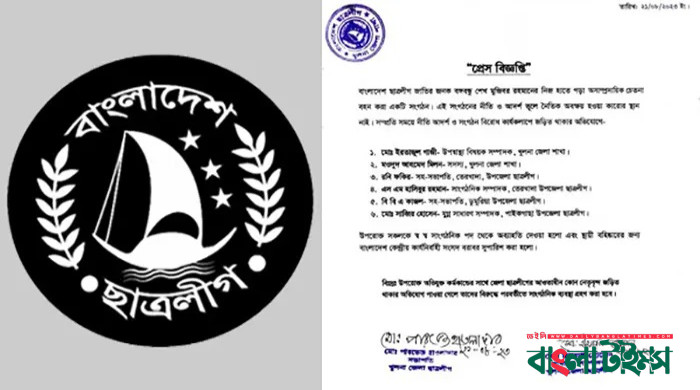 সাঈদীর মৃত্যুতে শোক: খুলনায় যুবলীগ ও ছাত্রলীগের ৮ নেতা বহিষ্কার